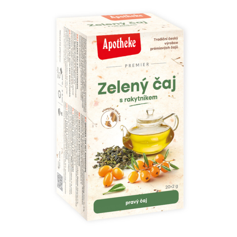 APOTHEKE Zelený čaj s rakytníkem 20 sáčků