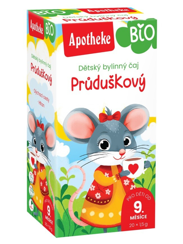 APOTHEKE Dětský čaj průduškový 20 sáčků BIO