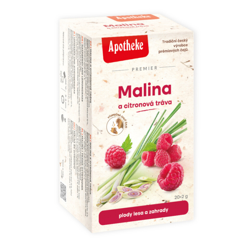 APOTHEKE Malina s citronovou trávou 20 sáčků