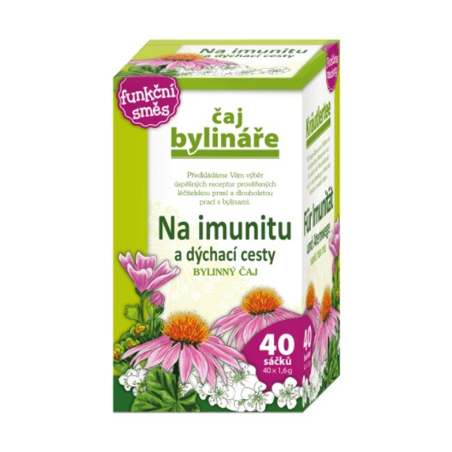 BYLINÁŘ Bylinný čaj Na imunitu a dýchací cesty 40x1,6 g