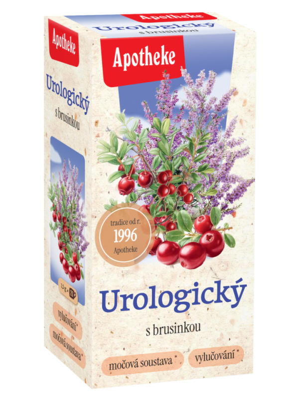 APOTHEKE Urologický čaj s brusinkou 20x 1,5 g sáčků
