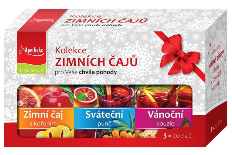 Apotheke Kolekce Zimních čajů 3x20 sáčků + dárek
