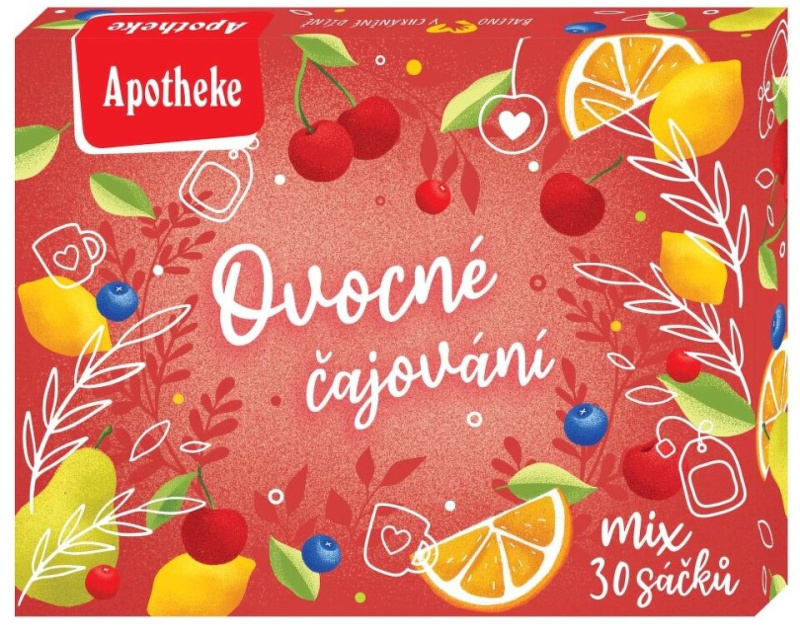 APOTHEKE Dárková kolekce ovocné čajování 30 sáčků