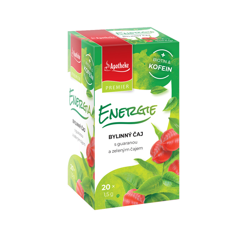 APOTHEKE Energie biotin a kofein bylinný čaj 20 sáčků