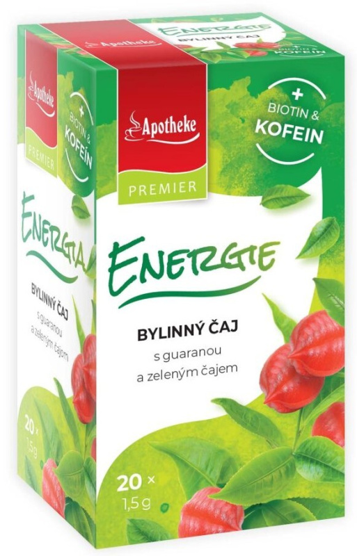APOTHEKE Energie biotin a kofein bylinný čaj 20 sáčků