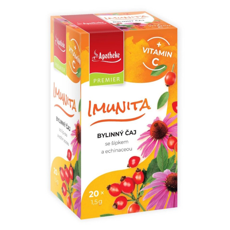 APOTHEKE Imunita bylinný čaj + vitamin C 20 sáčků