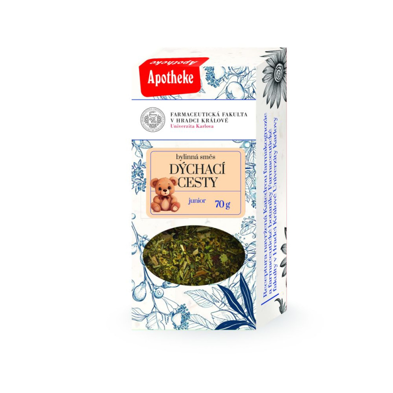 Apotheke Farmaceutická fakulta Dýchací cesty Junior bylinný čaj sypaný 70 g