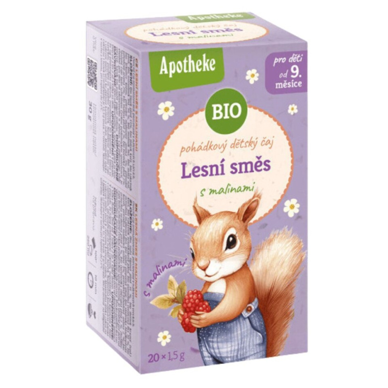 Apotheke Dětský BIO Pohádkový čaj Lesní směs s malinou 20x1,5 g