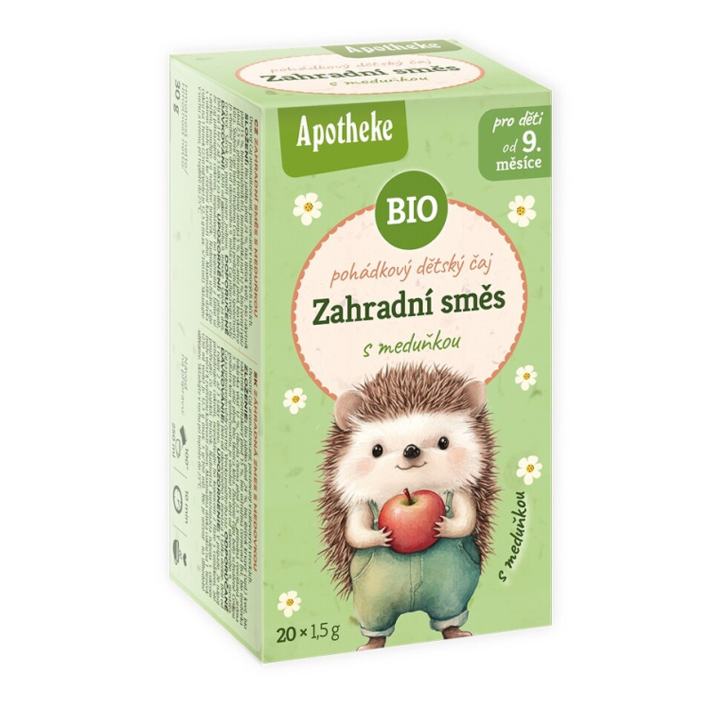 Apotheke BIO Pohádkový dětský čaj Zahradní směs s meduňkou 20x1,5 g