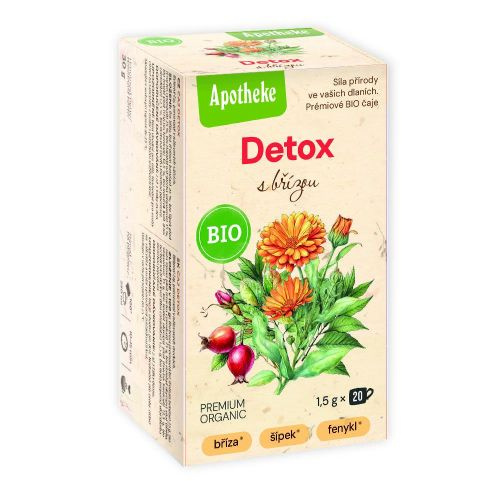 APOTHEKE Detox s břízou čaj BIO 20 sáčků
