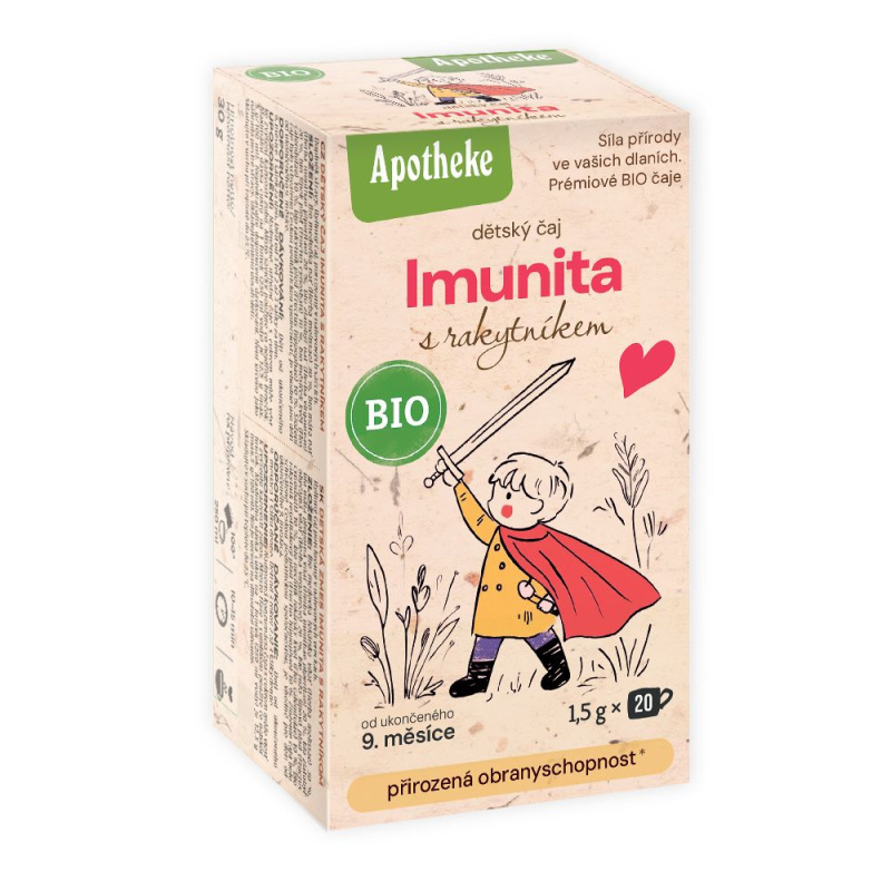 APOTHEKE Dětský čaj Imunita rakytník BIO 20 sáčků