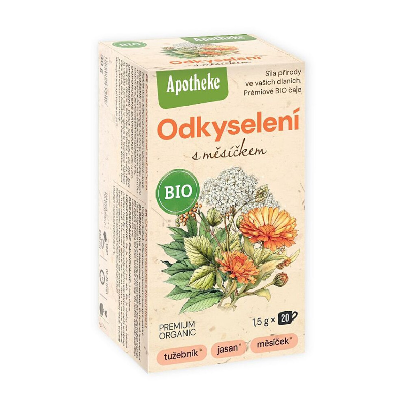 Apotheke BIO Odkyselení s měsíčkem porcovaný čaj 20x1,5 g