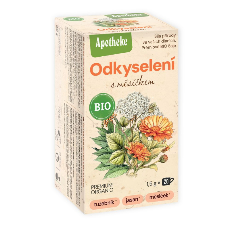 Apotheke BIO Odkyselení s měsíčkem porcovaný čaj 20x1,5 g
