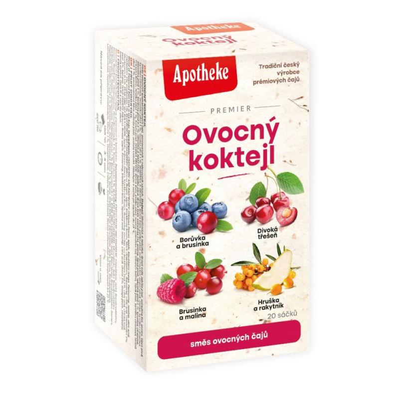 APOTHEKE Premier ovocný koktejl směs čajů 20 sáčků
