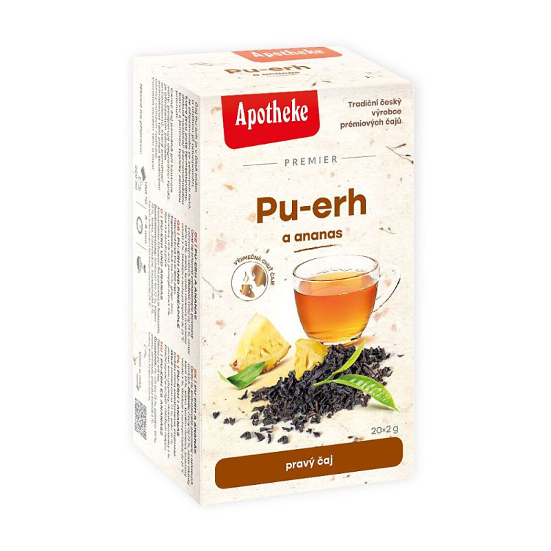 APOTHEKE Premier Pu-erh a ananas čaj 20 sáčků