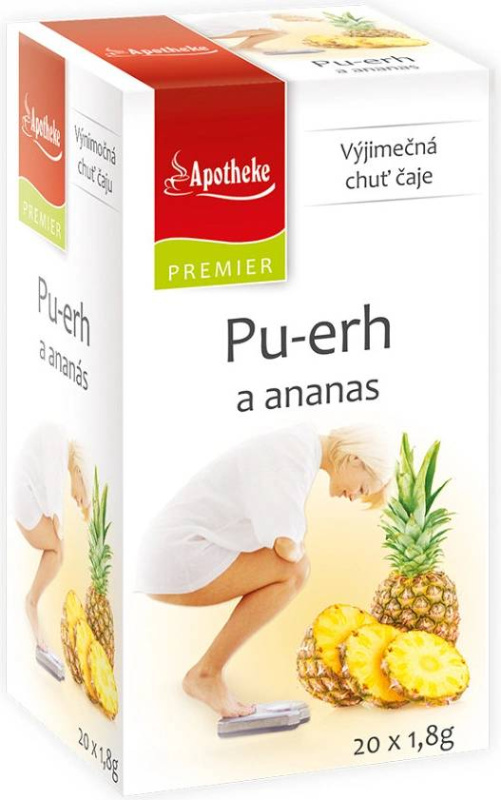 APOTHEKE Premier Pu-erh a ananas čaj 20 sáčků