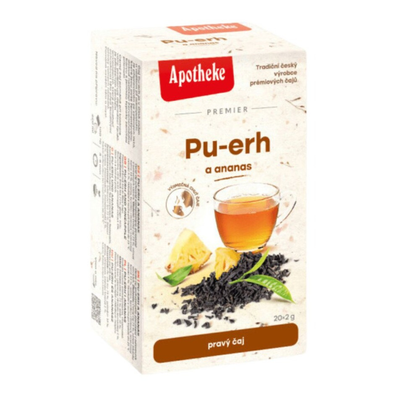 APOTHEKE Premier Pu-erh a ananas čaj 20 sáčků