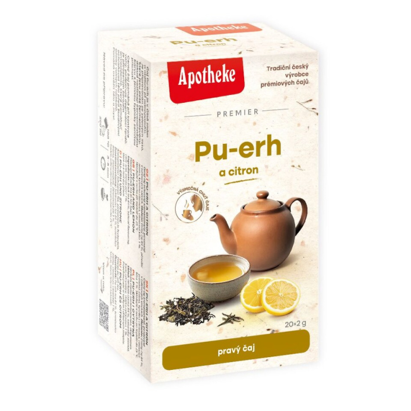 Apotheke Pu-erh a citron porcovaný čaj 20x2 g