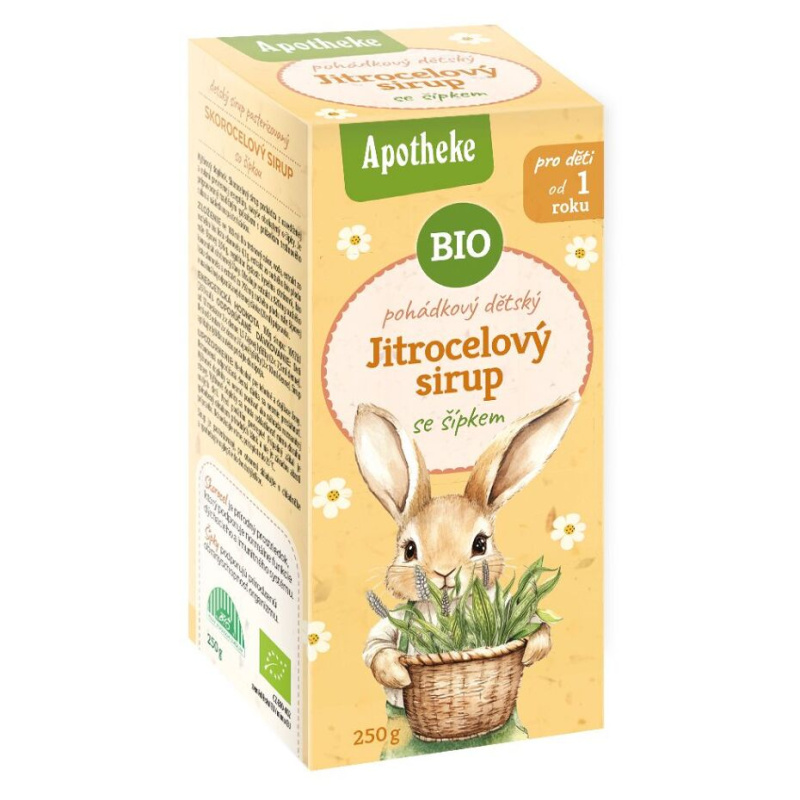APOTHEKE Sirup dětský jitrocelový se šípkem BIO 250 g