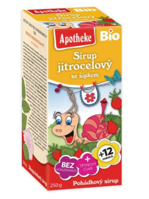 APOTHEKE Sirup dětský jitrocelový se šípkem BIO 250 g