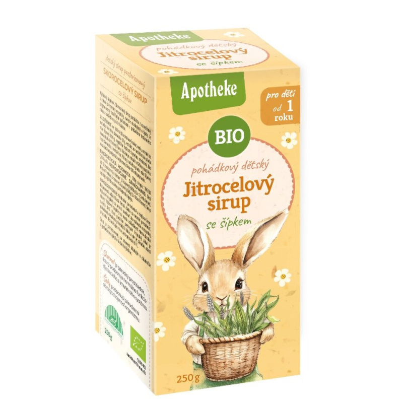 APOTHEKE Sirup dětský jitrocelový se šípkem BIO 250 g