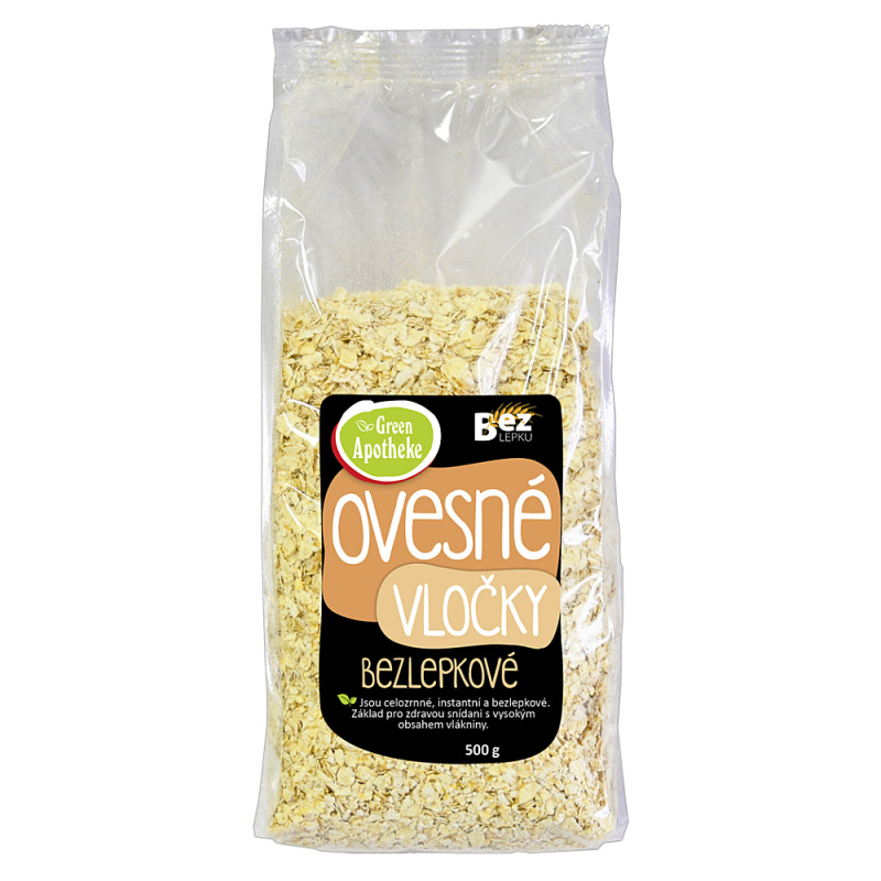 GREEN APOTHEKE Vločky ovesné bezlepkové celozrnné 500 g