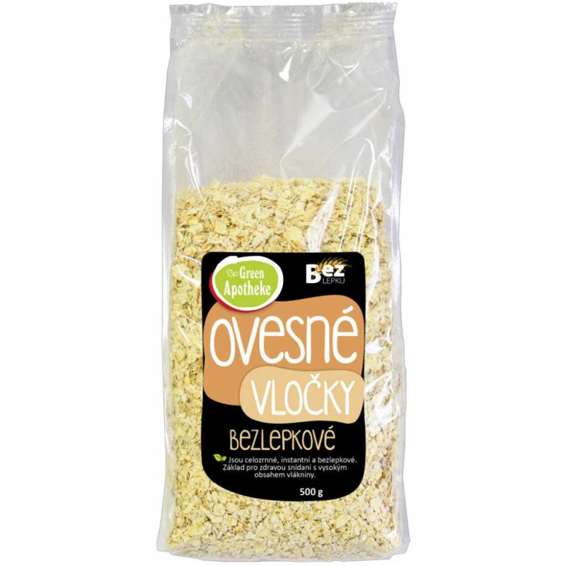 GREEN APOTHEKE Vločky ovesné bezlepkové celozrnné 500 g