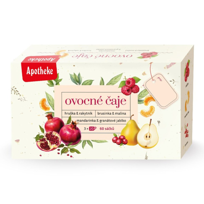APOTHEKE Kolekce ovocných čajů 60 sáčků