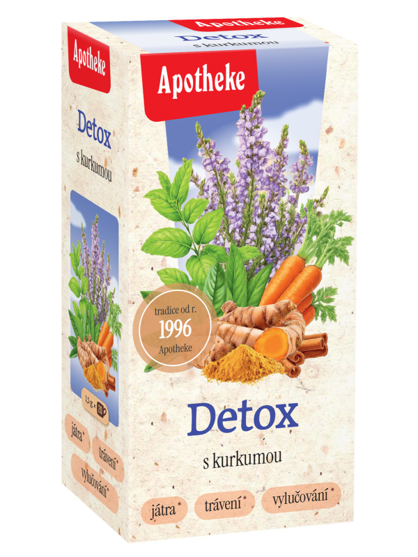 APOTHEKE Čaj detox s kurkumou 20 sáčků