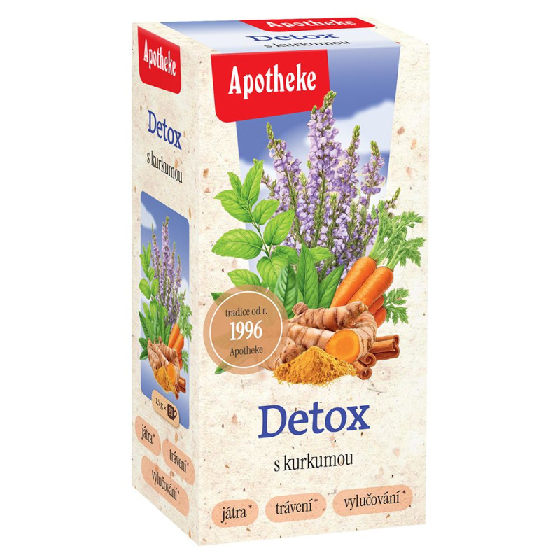 APOTHEKE Čaj detox s kurkumou 20 sáčků