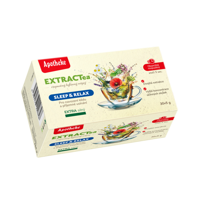 Apotheke EXTRACTea Sleep&Relax bylinný nápoj 30x5g