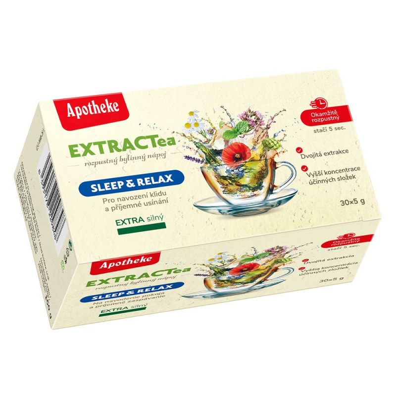 Apotheke EXTRACTea Sleep&Relax bylinný nápoj 30x5g