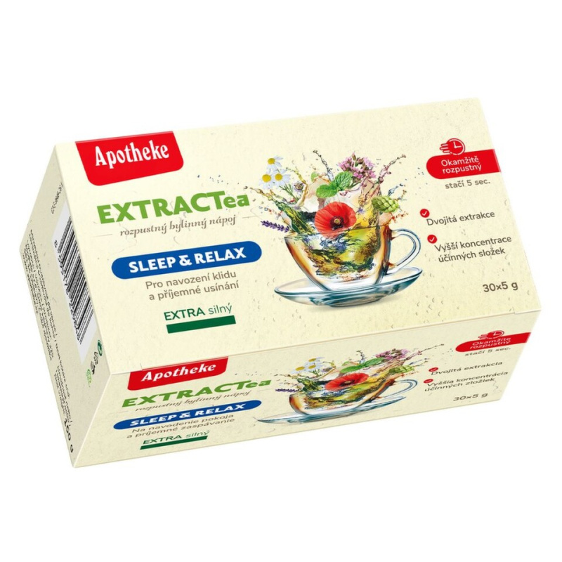 Apotheke EXTRACTea Sleep&Relax bylinný nápoj 30x5g