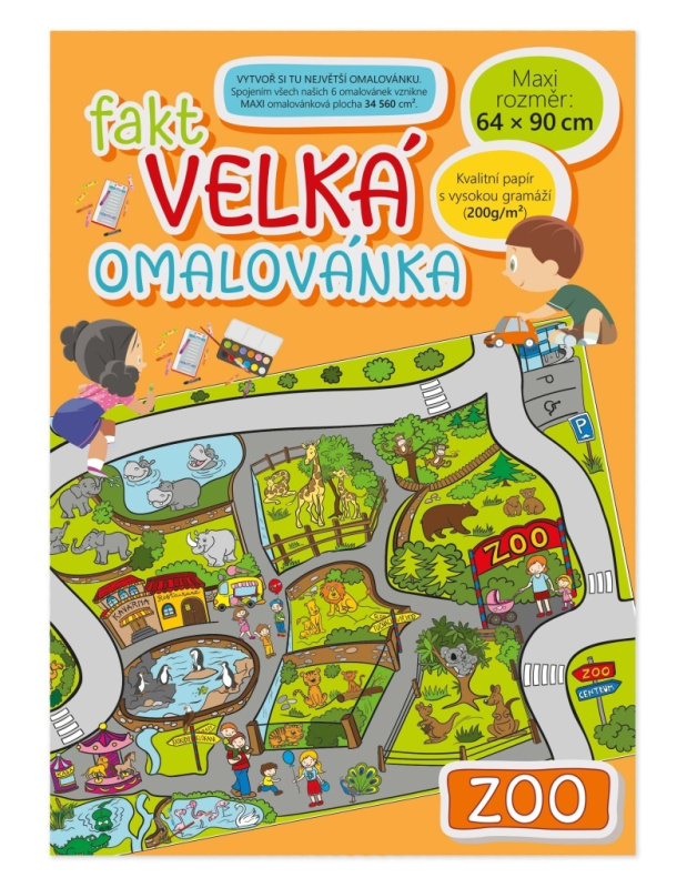 Fakt velká omalovánka: ZOO - kniha z kategorie Omalovánky