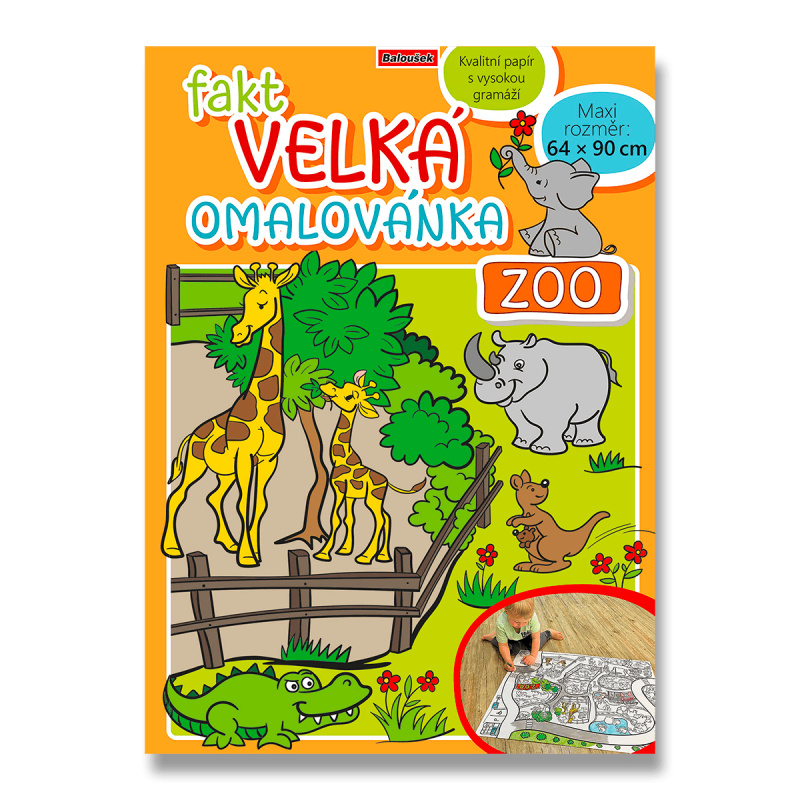 Fakt velká omalovánka: ZOO - kniha z kategorie Omalovánky