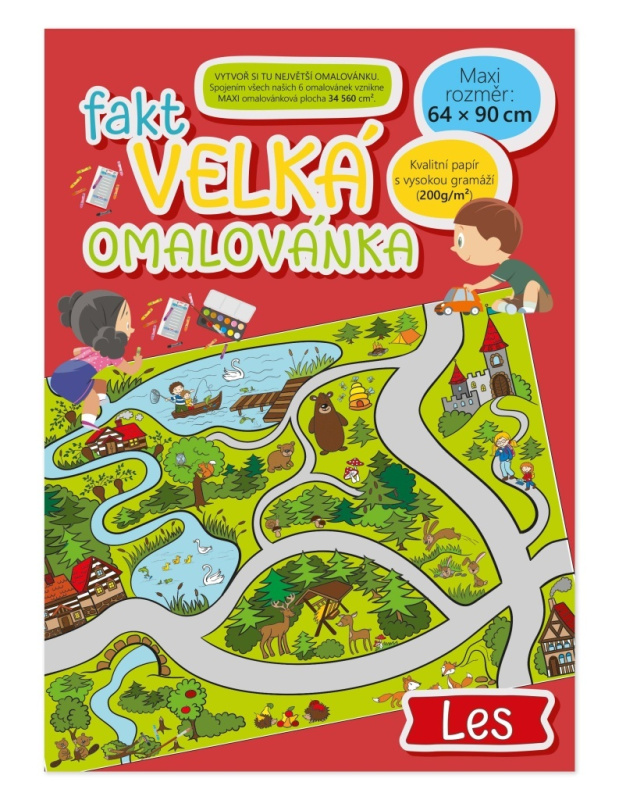Fakt velká omalovánka: Les - kniha z kategorie Omalovánky