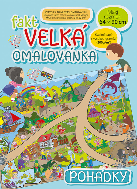 Fakt velká omalovánka - Pohádky - kniha z kategorie Omalovánky