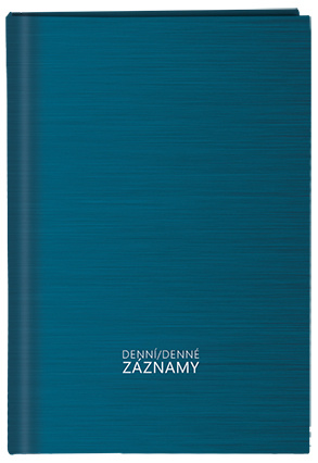 Baloušek denní záznamy - denní diář A4 - tyrkysový