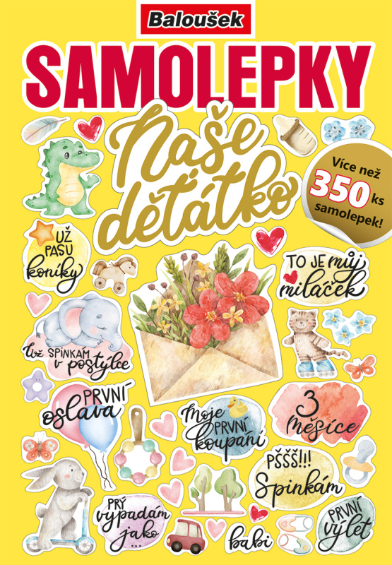 Samolepkový sešit A5 Baloušek - Naše děťátko