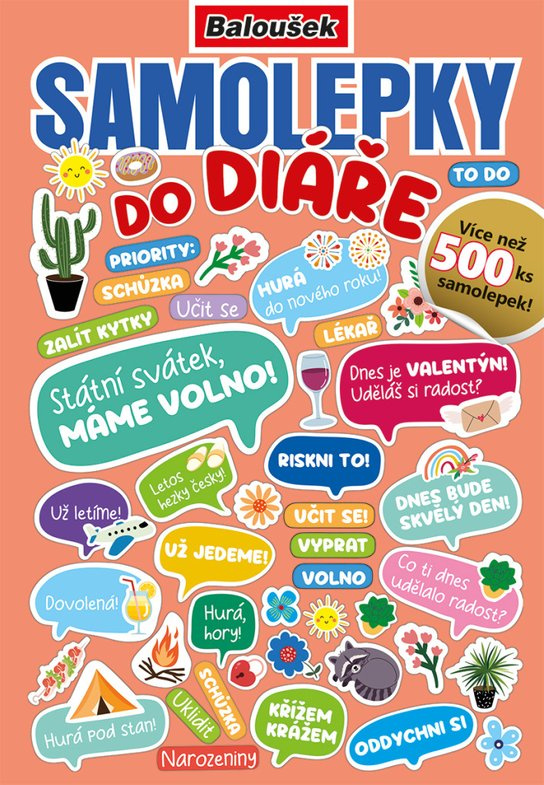 Samolepkový sešit: Samolepky do diáře