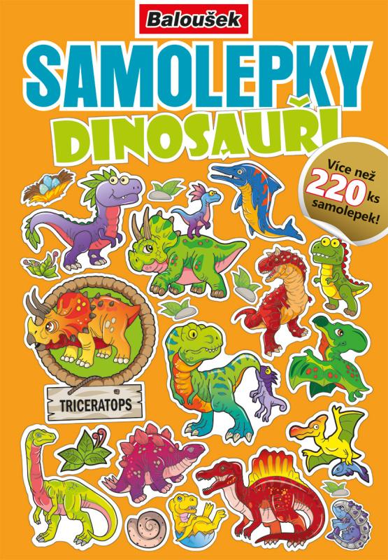Samolepkový sešit: Dinosauři