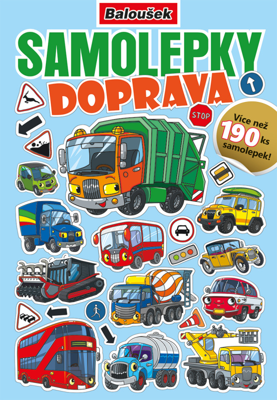 Samolepkový sešit A5 Baloušek - Doprava