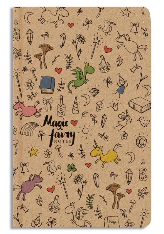 Notes linkovaný A5 kraft Kouzelný