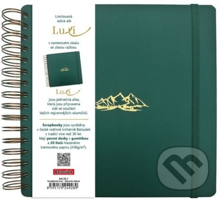 Scrapbook Luxi lamino lahvově zelená