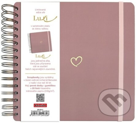 Scrapbook Luxi lamino starorůžová