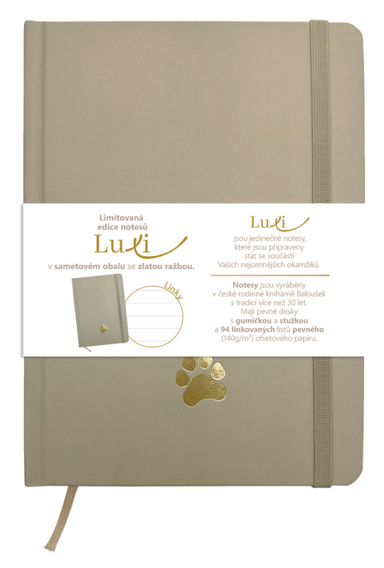 Notes Luxi linky A5 lamino moka