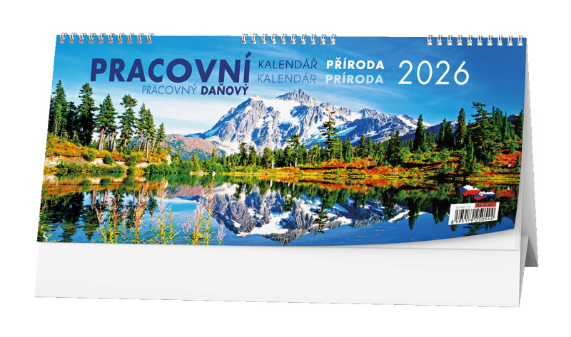 Daňový kalendář Příroda 2026 - stolní pracovní kalendář