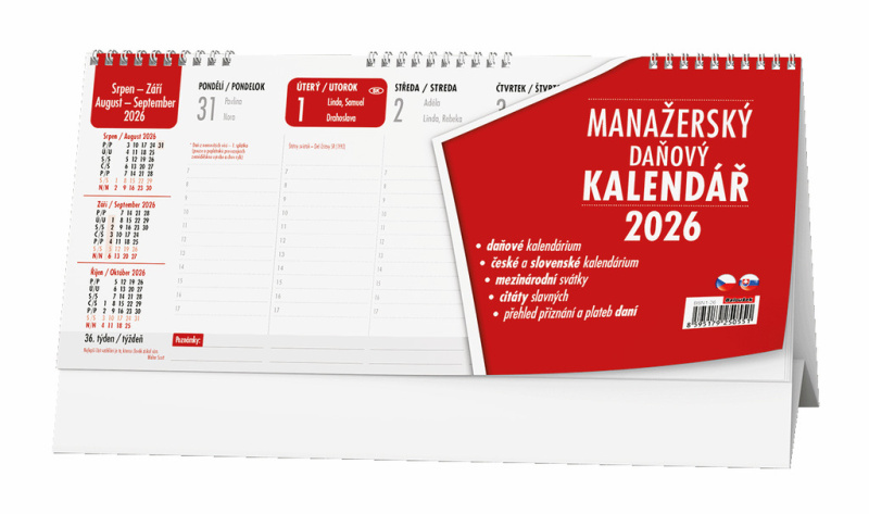 Stolní kalendář Manažerský 2025 - pracovní