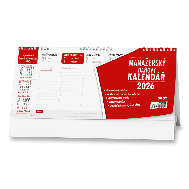Stolní kalendář Manažerský 2025 - pracovní