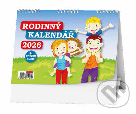 Rodinný kalendář 2026 - stolní kalendář